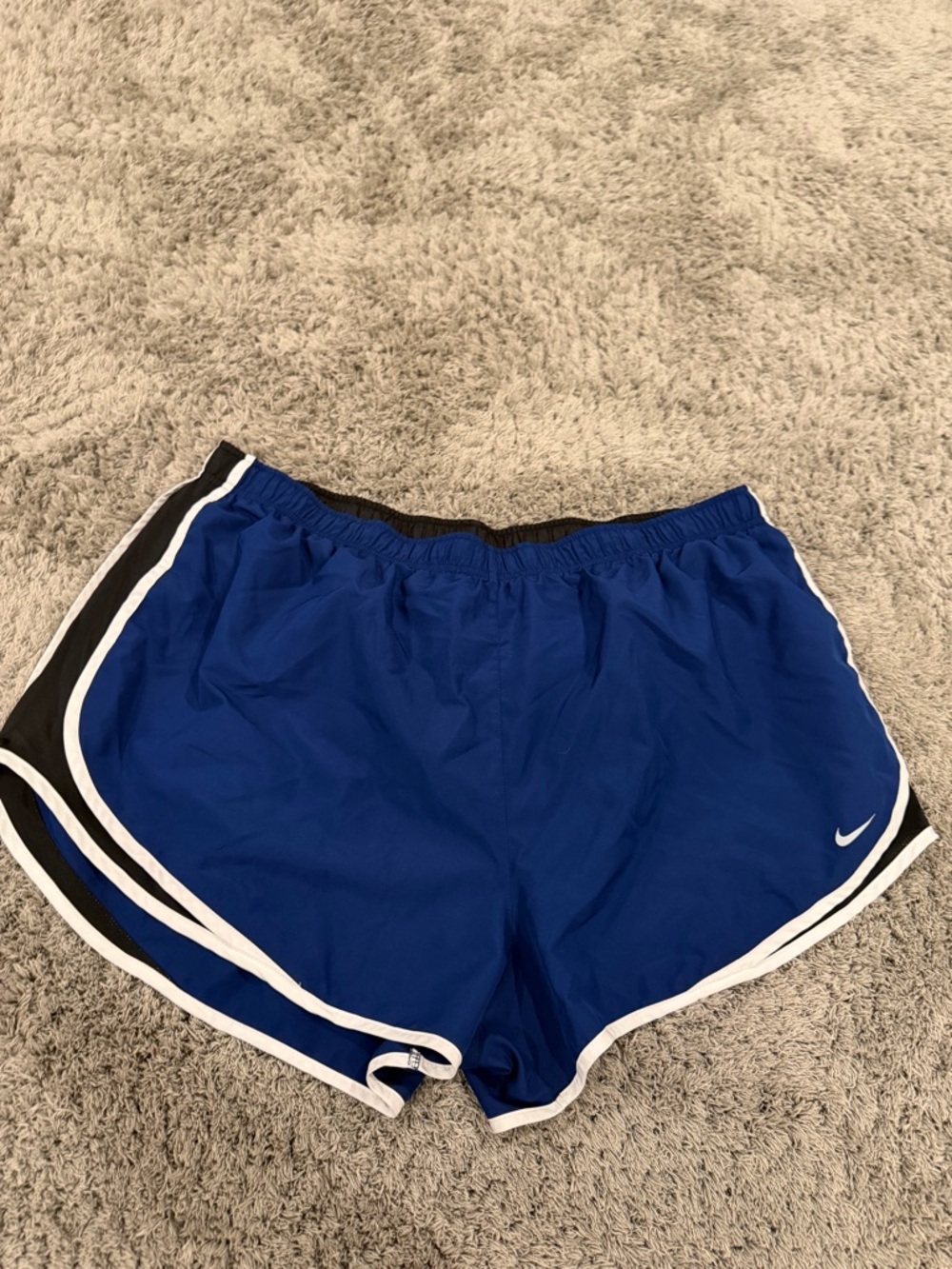 Nike Women's Royal Blue Athletic Shorts with White Trim